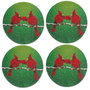 Hermia Set de 4 Manteles Individuales Multicolor 37 cm